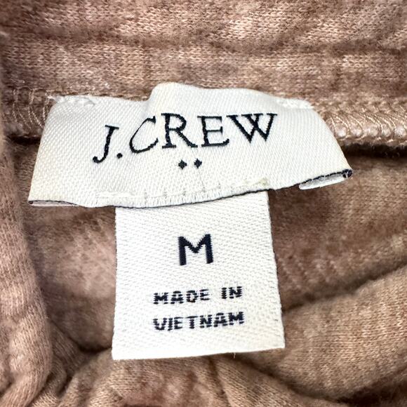 J. Crew Factory Womens Cable Knit Cowl Neck Top Size M Casual Fall Heather Latte - Picture 2 of 5
